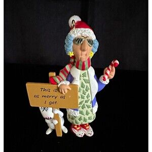 Maxine  1996 Hallmark Ornament "This Is As Merry As I Get" Candy Cane